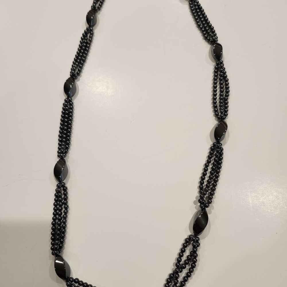 Elegant Black Hematite Necklace